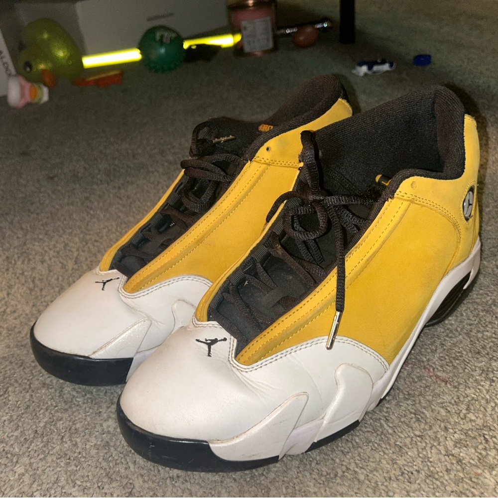 Jordan Yellow and White Men's Sneakers